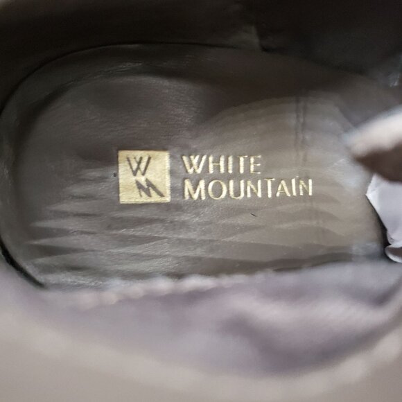 White Mountain Ankle Boots Size 7 Taupe Suede High Block Heel Dressy Booties - Picture 10 of 11